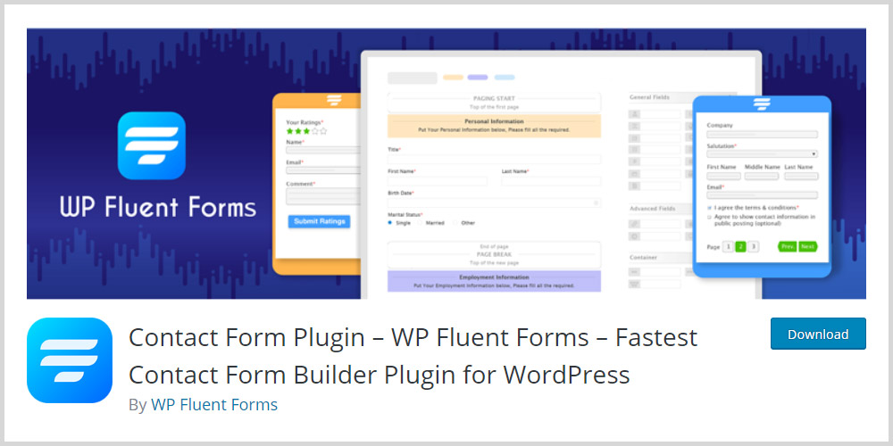 WP Fluent Forms WordPress Plugin