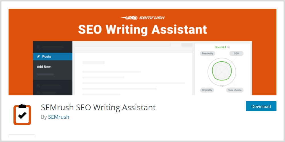 SEMrush SEO Writing Assistant WordPress Plugin